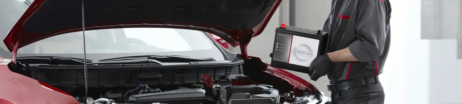 Get Your BatteNissan Battery Inspectionry Inspected or Replaced at Bourgeois Midland Nissan At Bourgeois Midland Nissan, our technicians are ready to give your battery a thorough inspection and help resolve any issues if you see the signs mentioned above. Most importantly, we install only OEM Nissan replacement batteries, which are designed to meet your vehicle’s original specs. These competitively priced batteries are exclusively available at your Nissan dealer, like us at Bourgeois Midland Nissan, and come standard with a 5-year warranty for your peace of mind. To avoid a situation where a dead battery leaves you stranded, just fill out the form below to book your service, today.